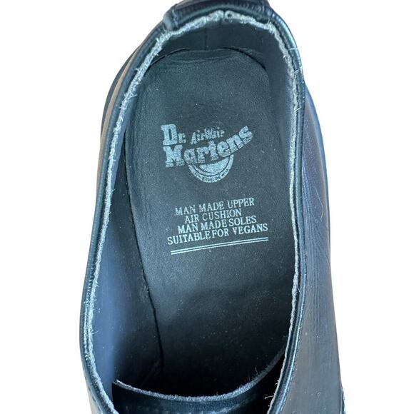 DR. MARTENS AirWair Unisex Vegan Black Oxford Shoes Air Cushion Men 7 Women 8 - Picture 7 of 13
